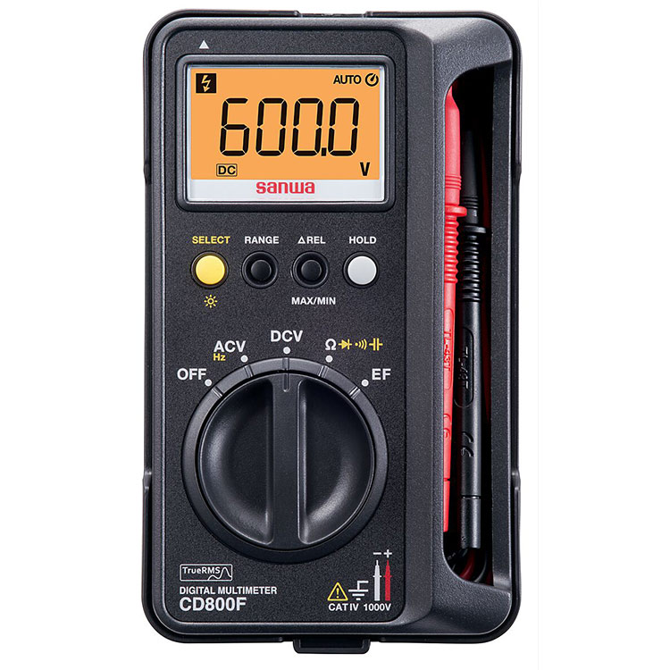 日本三和（sanwa）機殼一體型數字萬用表CD800F