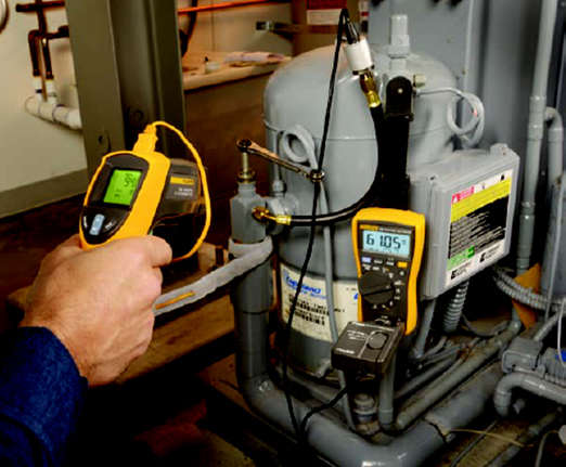 通過測量溫度和吸入壓力來確定過熱。